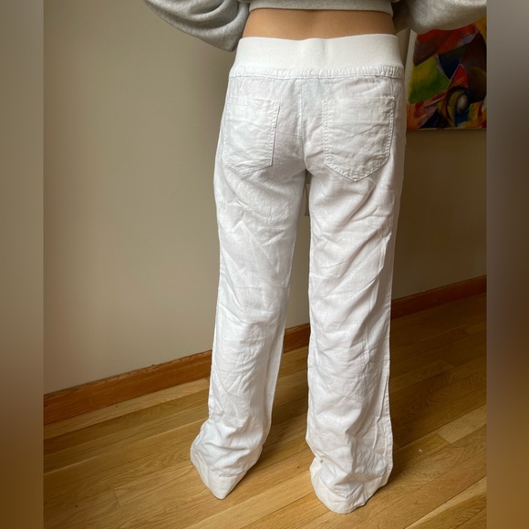 Arden B White Linen Pants - Picture 2 of 7